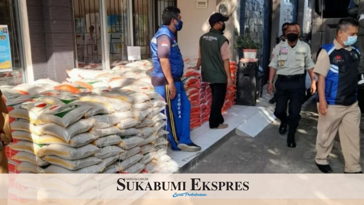Dinsos Kota Sukabumi Distribusikan Bantuan 3 Ribu Paket Beras dari Kemensos