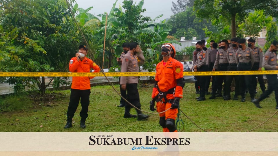 Personil Satuan Samapta Polres Sukabumi digembleng berbagai pelatihan terkait penanganan bencana