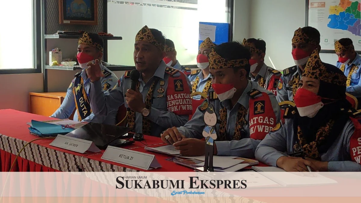 Komitmen Raih WBK, Lapas Kelas IIB Sukabumi Ikuti Desk Evaluasi 