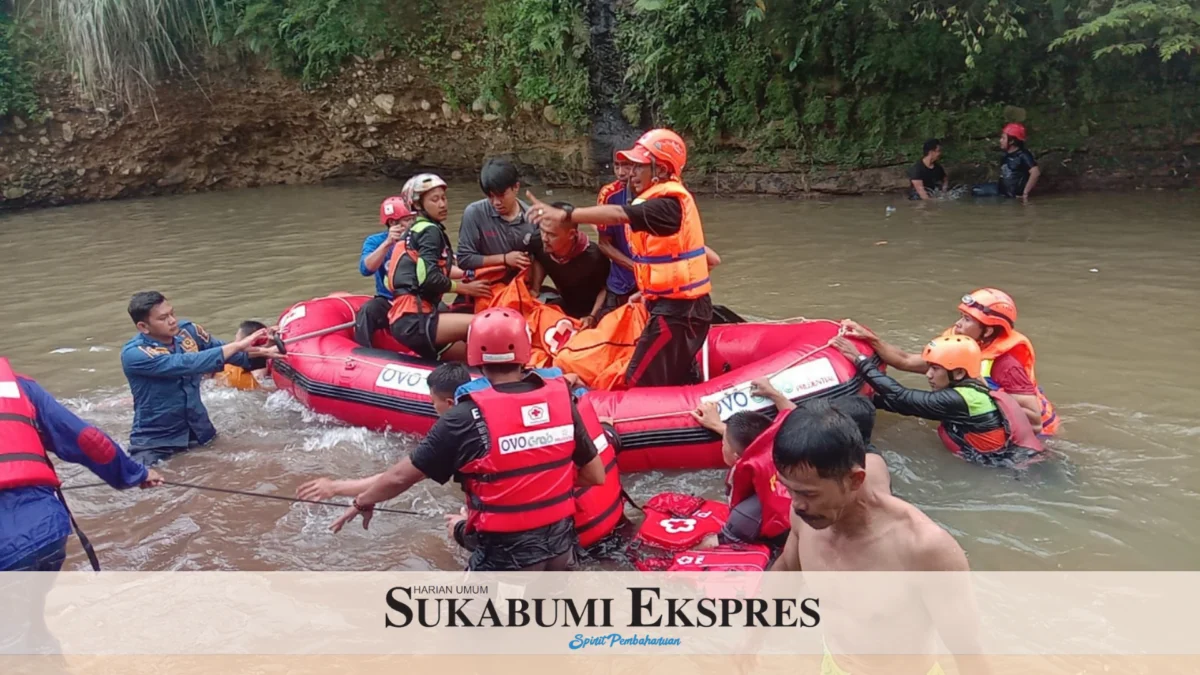3 Orang Warga Asal Kota Sukabumi Hanyut di Sungai Cipelang, 1 Orang Ditemukan Tewas