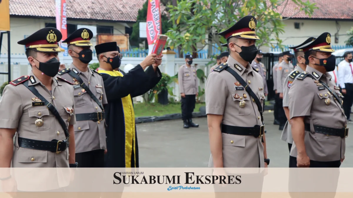 Polres Sukabumi Kota Sertijab Sejumlah Perwira Meneng