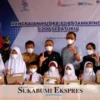 Jamkrindo Distribusikan Bantuan Ribuan Sepatu Bagi Pelajar di Pelosok Sukabumi