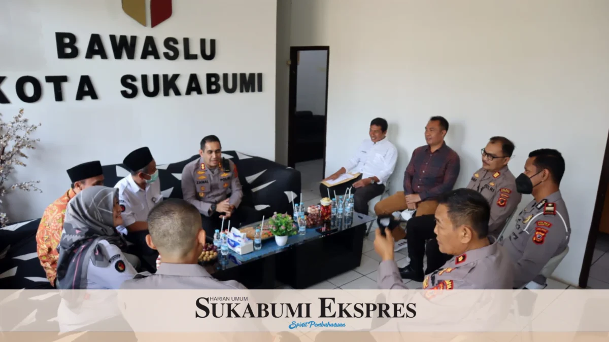 Polres Sukabumi Kota Sambangi Bawaslu Jelang Pemilu 2024