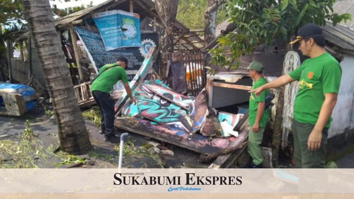 Puluhan Rumah Rusak Diterjang Gelombang Tinggi *Terjadi di Dua Kampung di Palabuhanratu