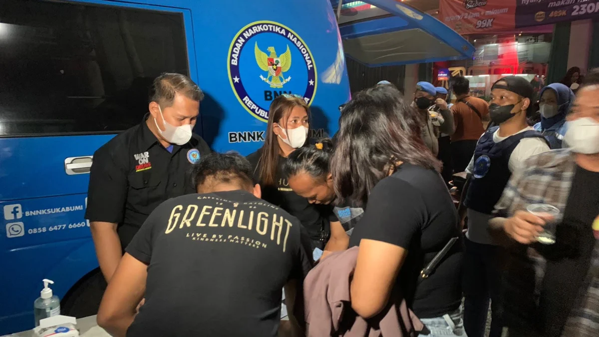 Pengunjung THM di Kota Sukabumi Positif Narkoba
