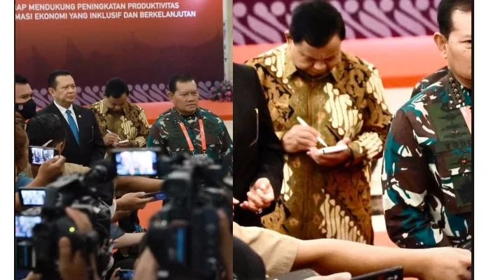 Dikira Main HP, Aksi Prabowo Saat Dampingi Jokowi Bikin Kagum