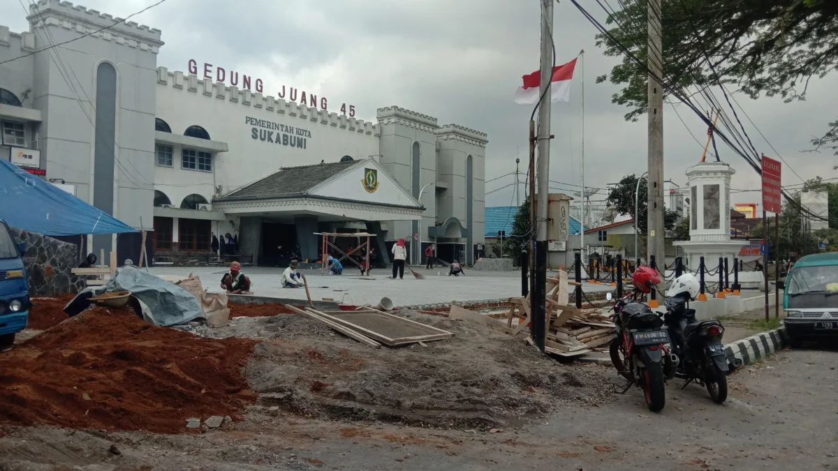 Plaza Gedung Juang Rampung Akhir Bulan Ini
