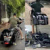 Motor Harley Davidson yang diduga milik Rafael Alun Doc. Twitter @logikapolitikid