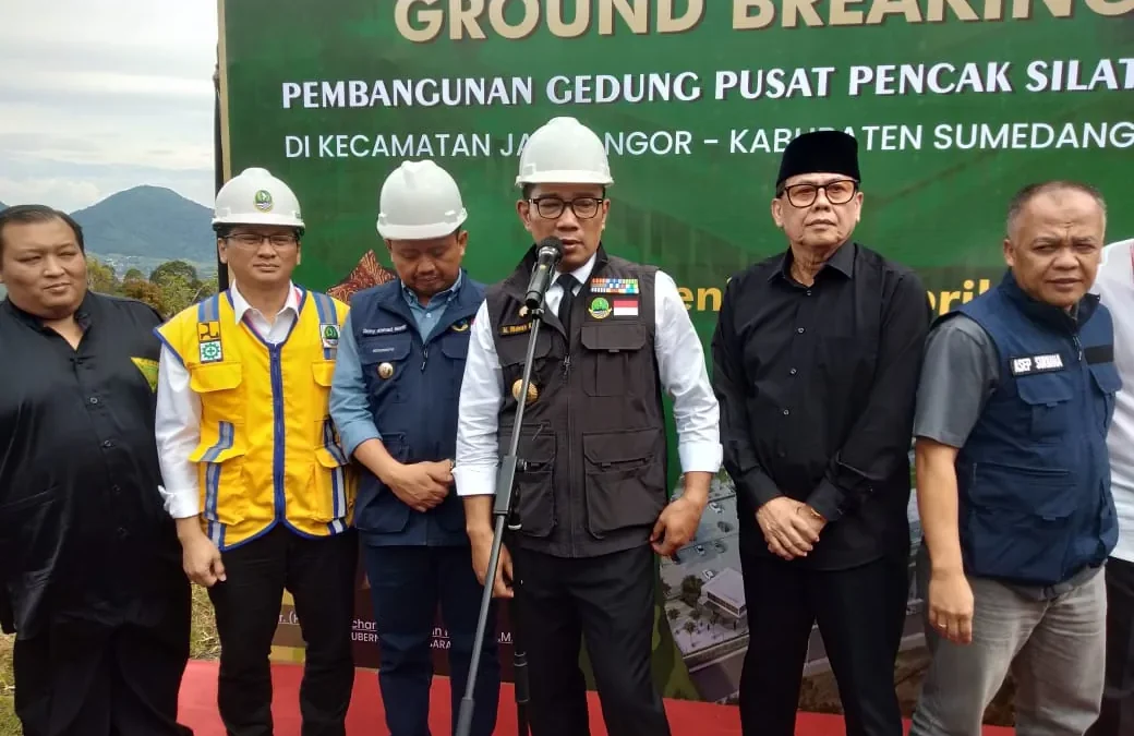 Ridwan Kamil Mulai Bangun Gedung Pencak Silat di Sumedang
