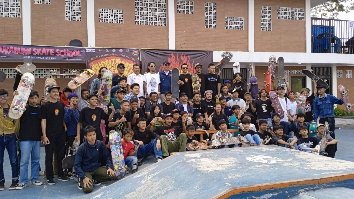 Skateboarder Sukabumi Perigati Go Skateboard Day