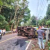 Kecelakaan Tunggal di Jalan Nasional III Cisolok, Satu Orang Tewas