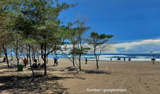 Pesona Keindahan Pantai Cemara Cipanglay Cianjur yang Lagi Viral