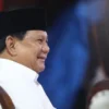 Survei LSJ: Elektabilitas Prabowo Unggul Mutlak atas Ganjar dan Anies.