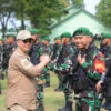 Wakil Walkot Lepas Satgas Pamtas Statis RI PNG