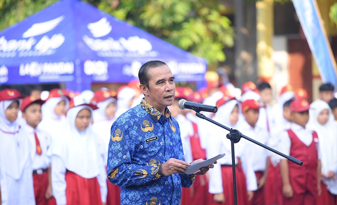 Ratusan Siswa di Kota Sukabumi Deklarasikan Anti Kekerasan di Hari Pertama Sekolah