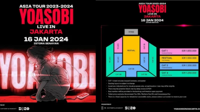 Konser Yoasobi di Jakarta