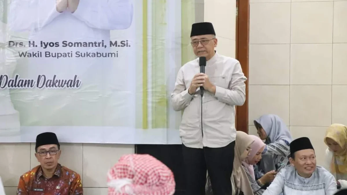 Wakil Bupati Sukabumi, Iyos Somantri saat menghadiri Muhibah Ramadhan