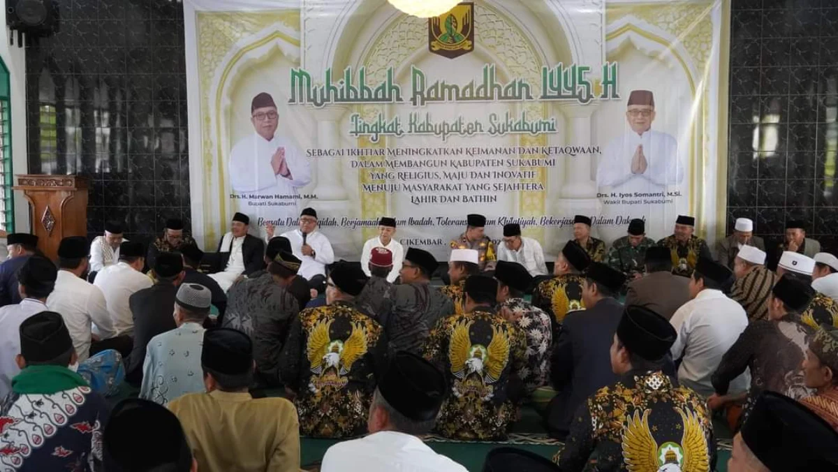 Bupati Sukabumi, Marwan Hamami menyambangi Masjid Jami Al Mushlihuun