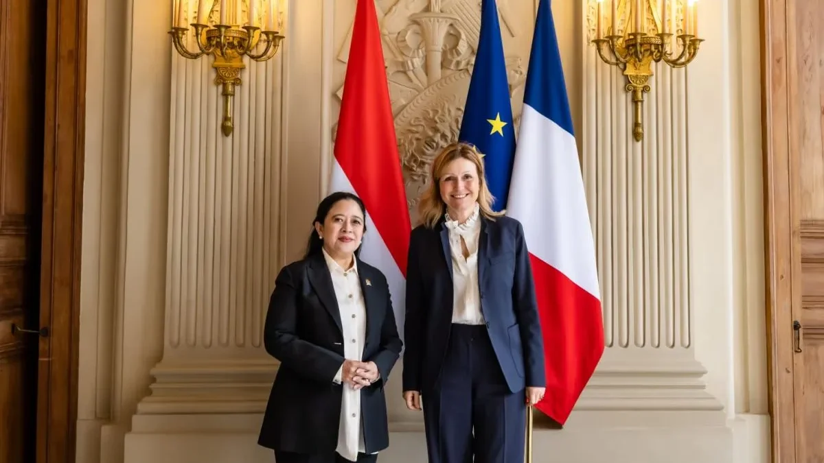 Ketua DPR RI Puan Maharani bertemu Ketua Majelis Nasional Perancis Madame Yaël Braun-Pivet