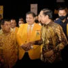 Presiden RI, Joko Widodo saat menghadiri HUT Golkar