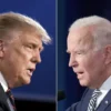 Presiden AS Joe Biden kembali head-to-head dengan rivalnya, Donald Trump.