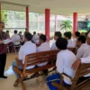 Sejumlah warga binaan Lapas Kelas IIB Warungkiara Kabupaten Sukabumi