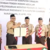 Bupati Sukabumi, Marwan Hamami membuka Raker Kwartir Ranting Cabang Gerakan Pramuka