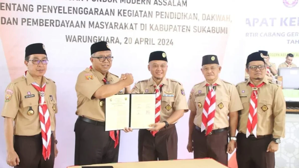 Bupati Sukabumi, Marwan Hamami membuka Raker Kwartir Ranting Cabang Gerakan Pramuka