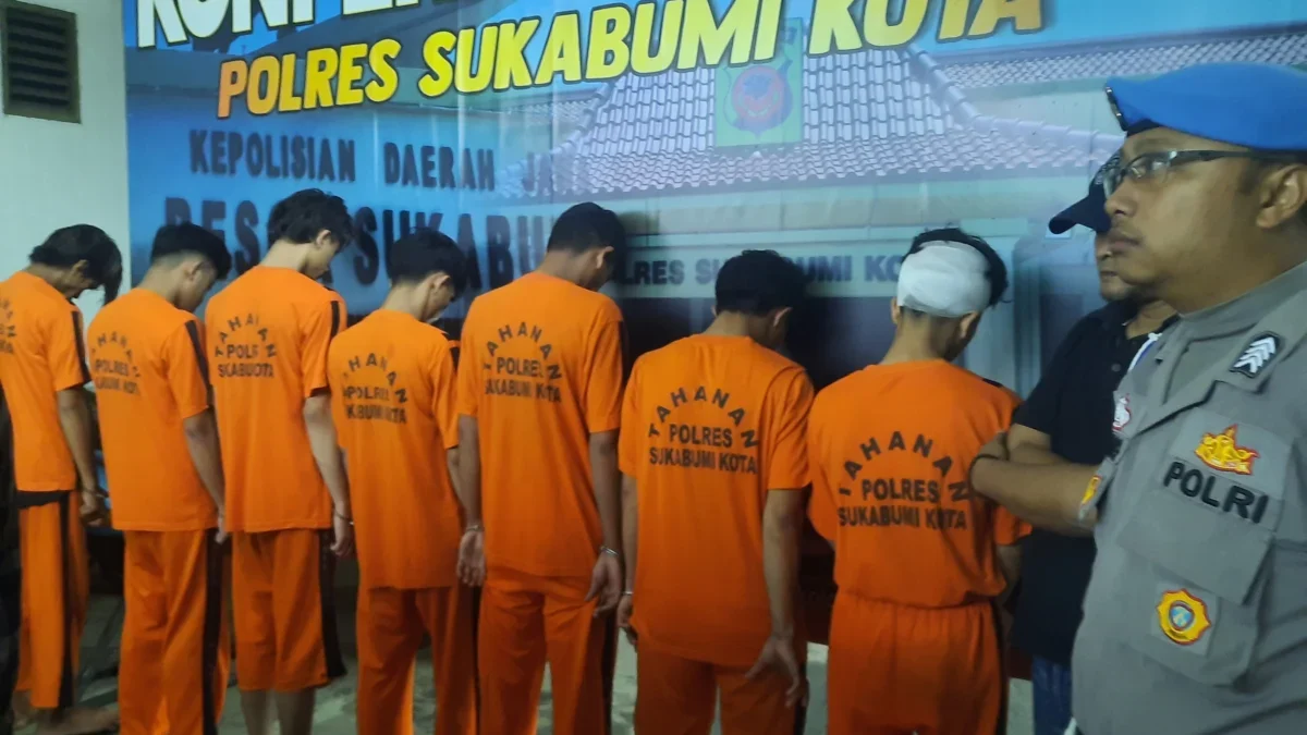 Polres Sukabumi menggelar konferensi pers pengungkapan kasus dugaan penganiayaan.