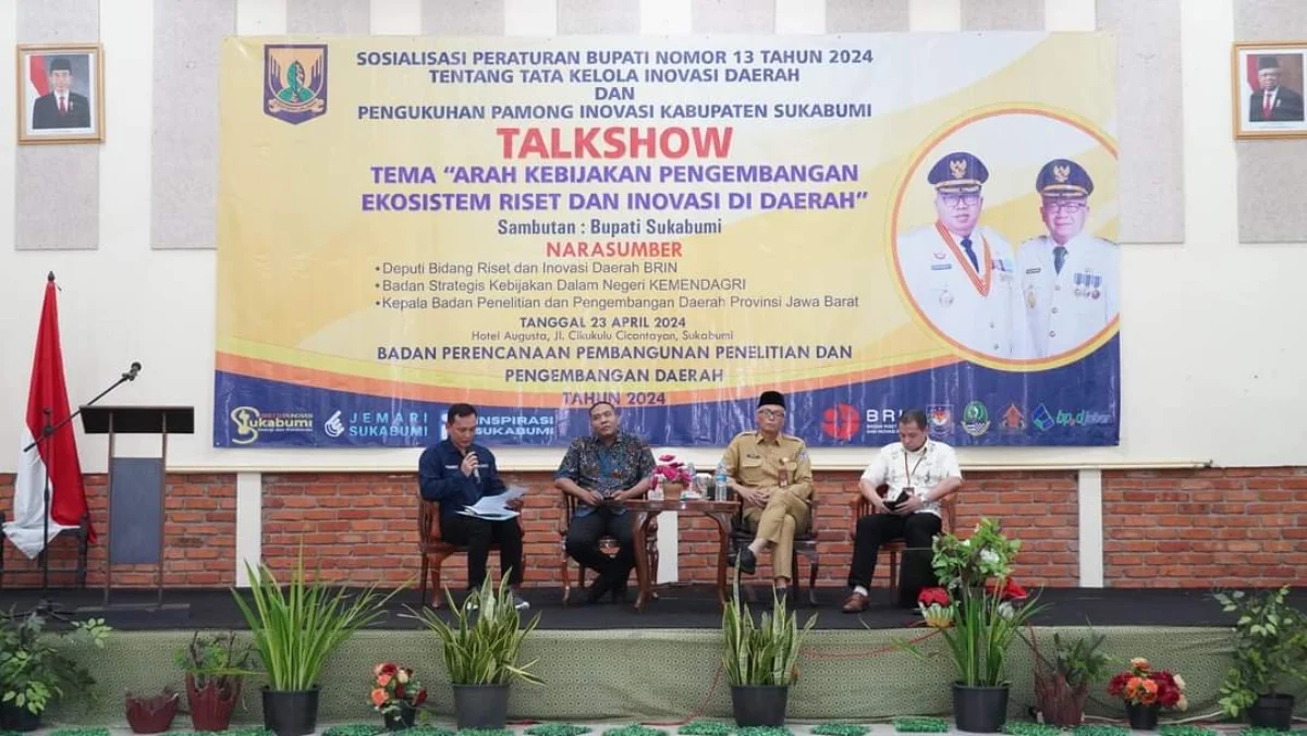 Bupati Sukabumi, Marwan Hamami mengikuti Talkshow dan sosialisasi