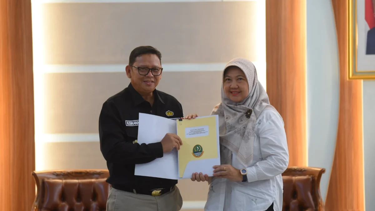 Pj Wali Kota Sukabumi Kusmana Hartadji menerima kunjungan exit meeting BPK RI Perwakilan Jabar