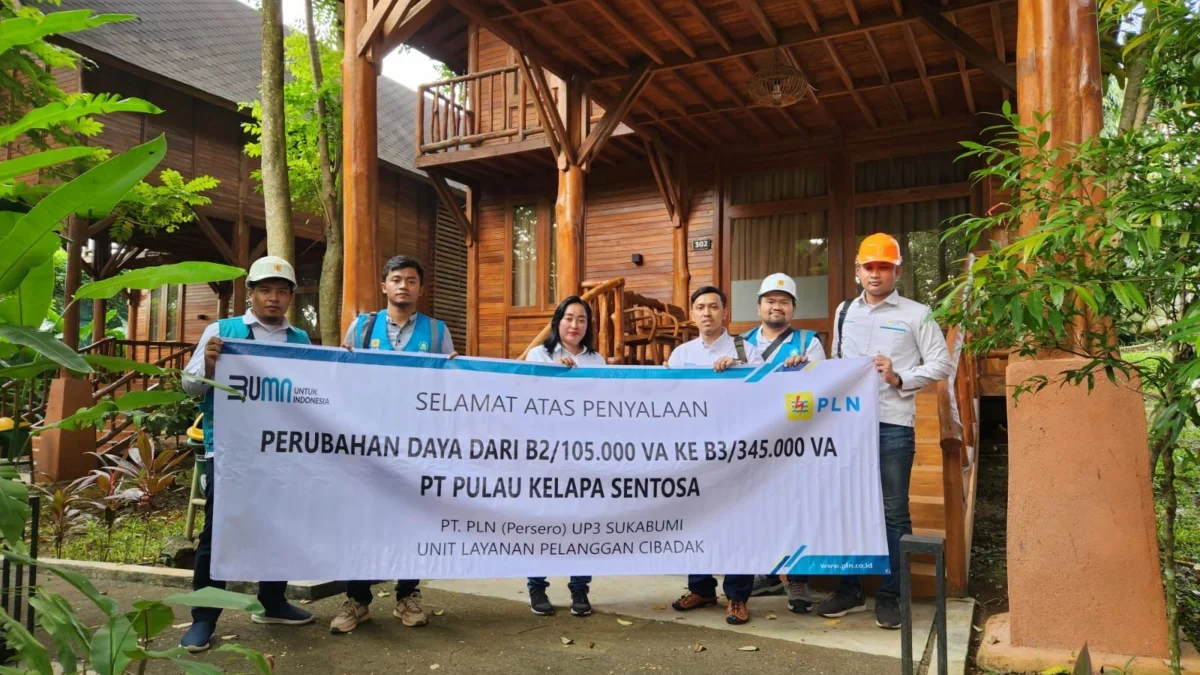 Dukung Usaha Pelanggan, PLN Sukabumi Energize PT Pulau Kelapa Sentosa Dengan Kapasitas Daya 345 kVA